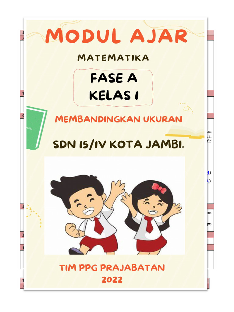 Modul Ajar Matematika Kelas 1 Pdf