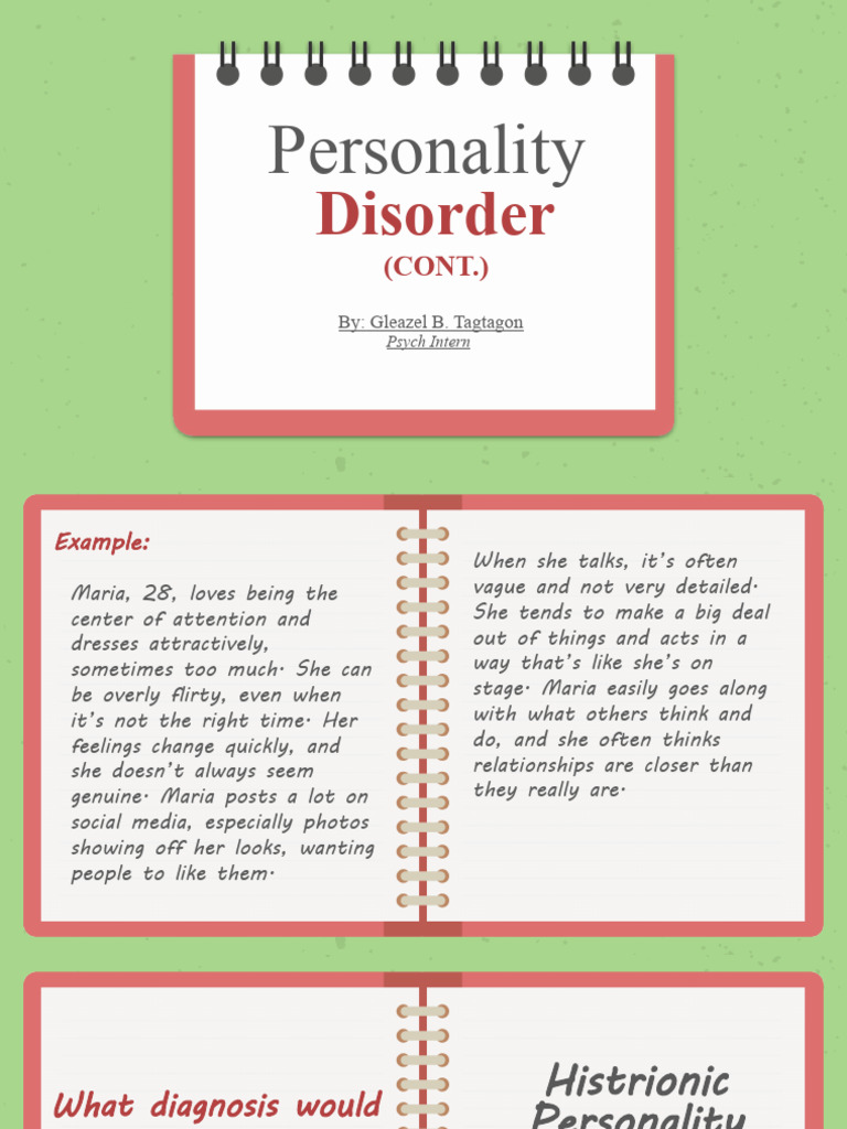 Histrionic & Avoidant Personality Disorders | PDF | Mental Disorder ...