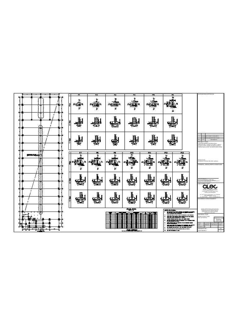 Piling Layout Plan for Factory Project | PDF
