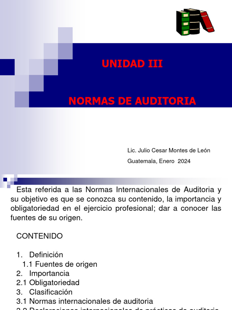 Normas Internacionales de Auditoría 2024 | PDF | Auditoría | normas ...