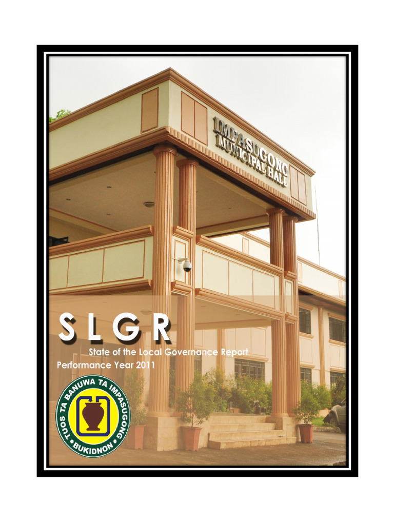 Impasugong SLGR 2011 Final2 | PDF | Governance | Waste Management