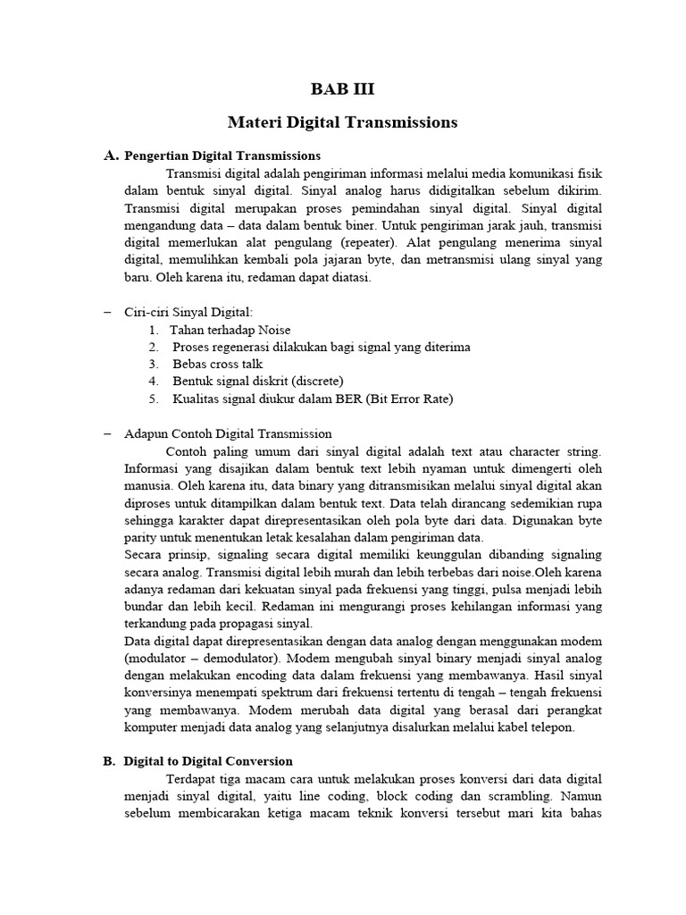 Materi Digital Transmissions Pdf