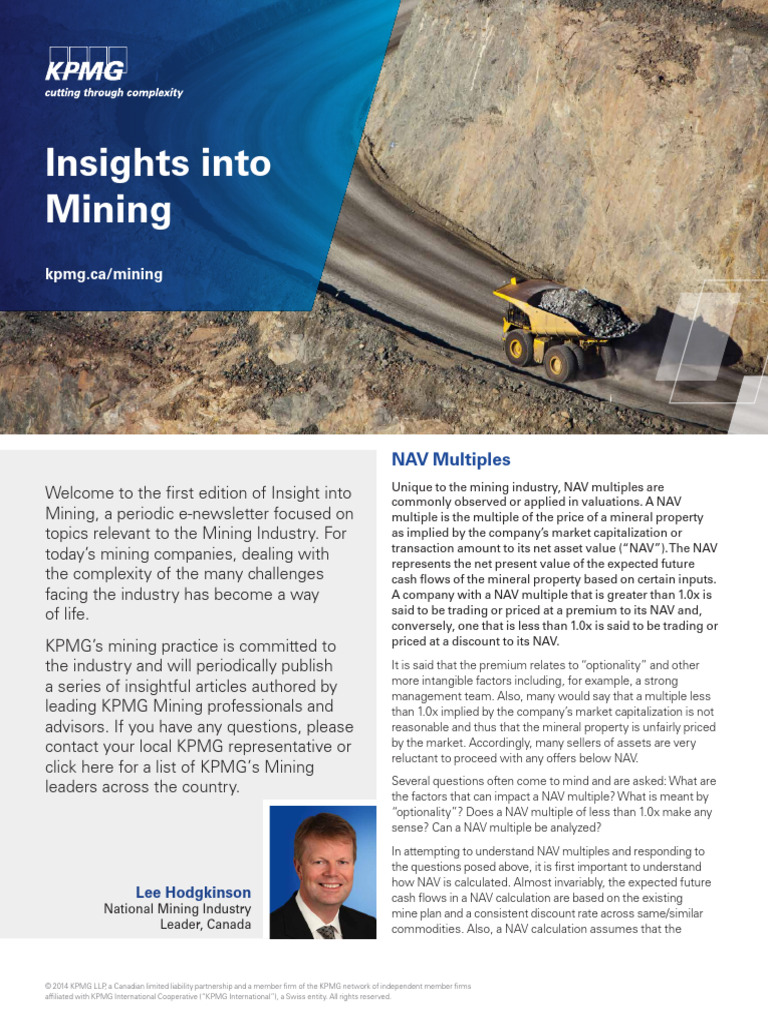 Understanding NAV Multiples in Mining | PDF | Discounting | Discounted ...
