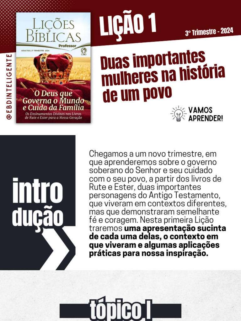 Rute e Ester: Fé e Coragem na Bíblia | PDF | Livro de Ruth | Ester