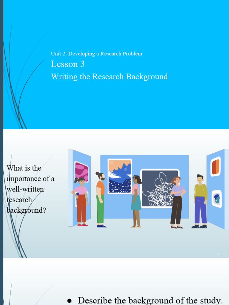 Writing an Effective Research Background | PDF | Science | Cognition
