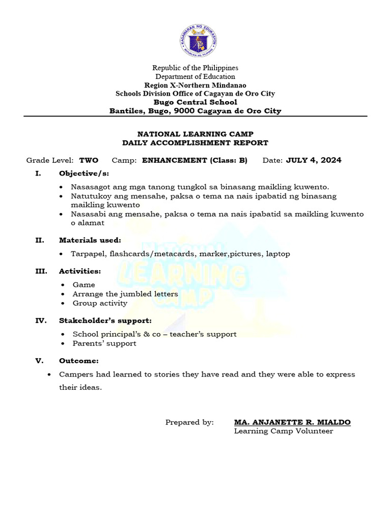 NLC JULY 4, 2024 MIALDO REPORT PDF