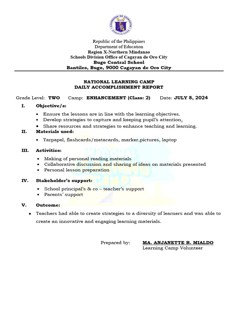 NLC JULY 8, 2025 MIALDO REPORT PDF