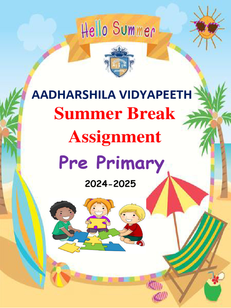 Pre-Primary Summer Assignment | PDF | Language Arts & Discipline