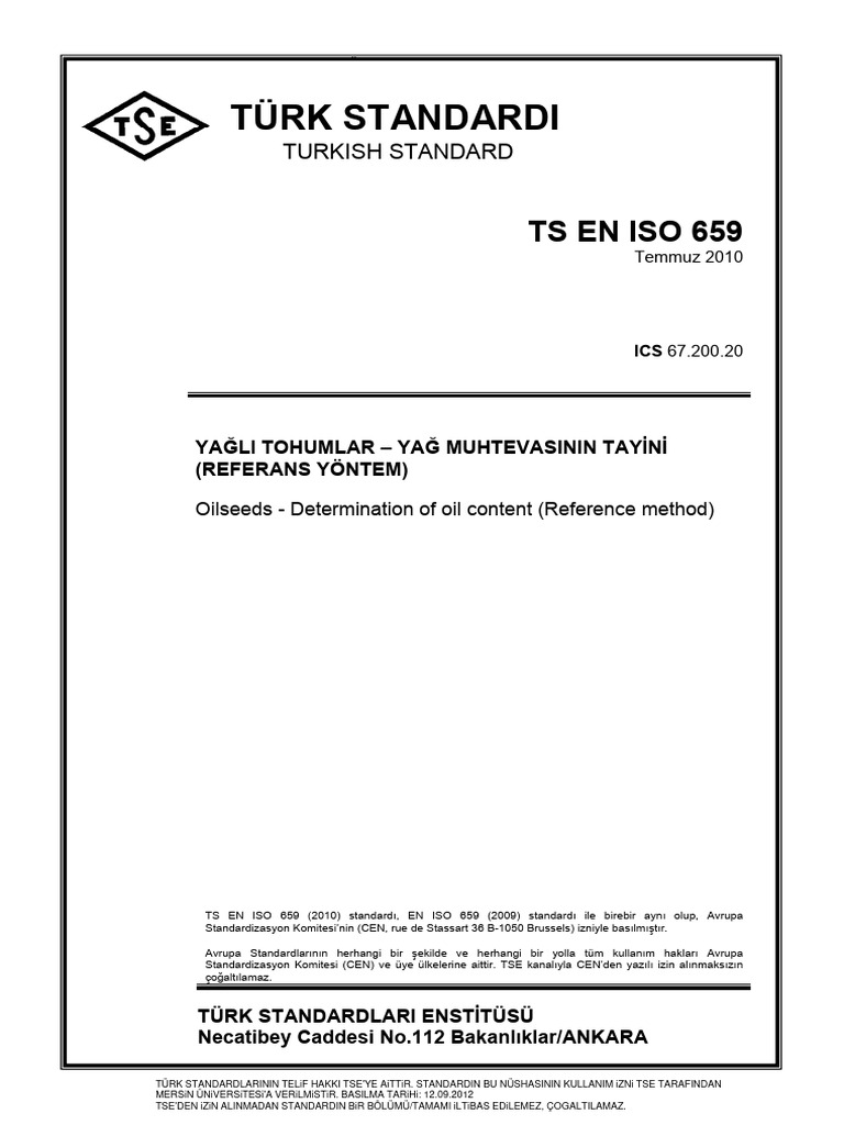 TS en Iso 659 | PDF