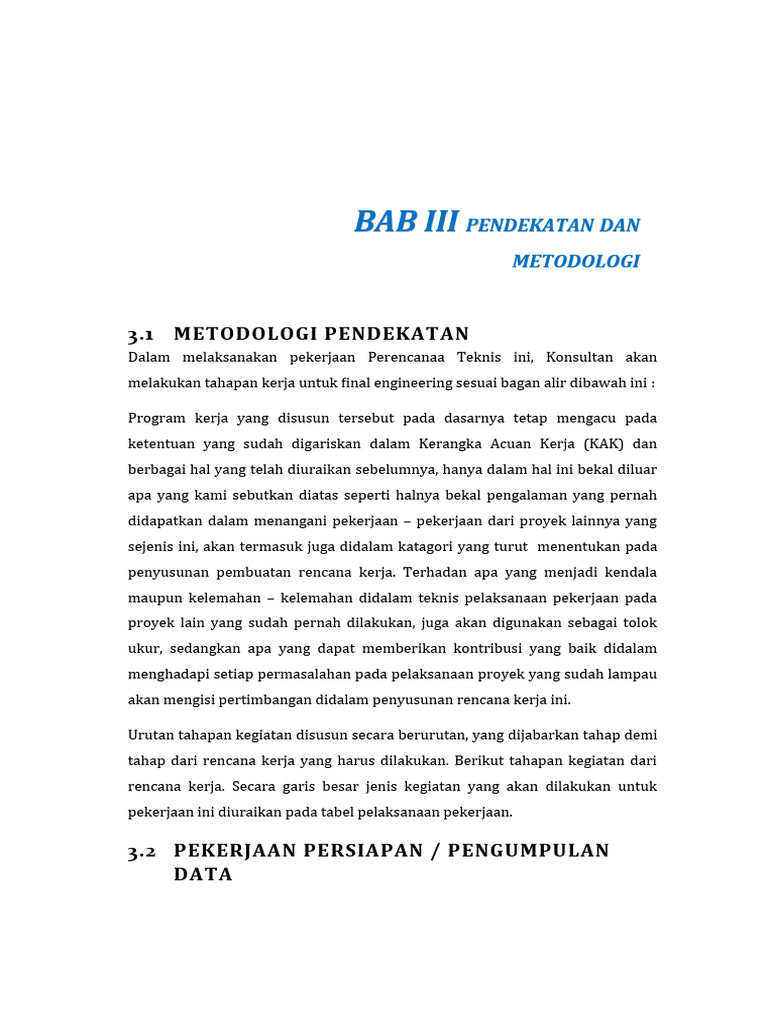 03 PENDEKATAN DAN METODOLOGI (Ok) | PDF