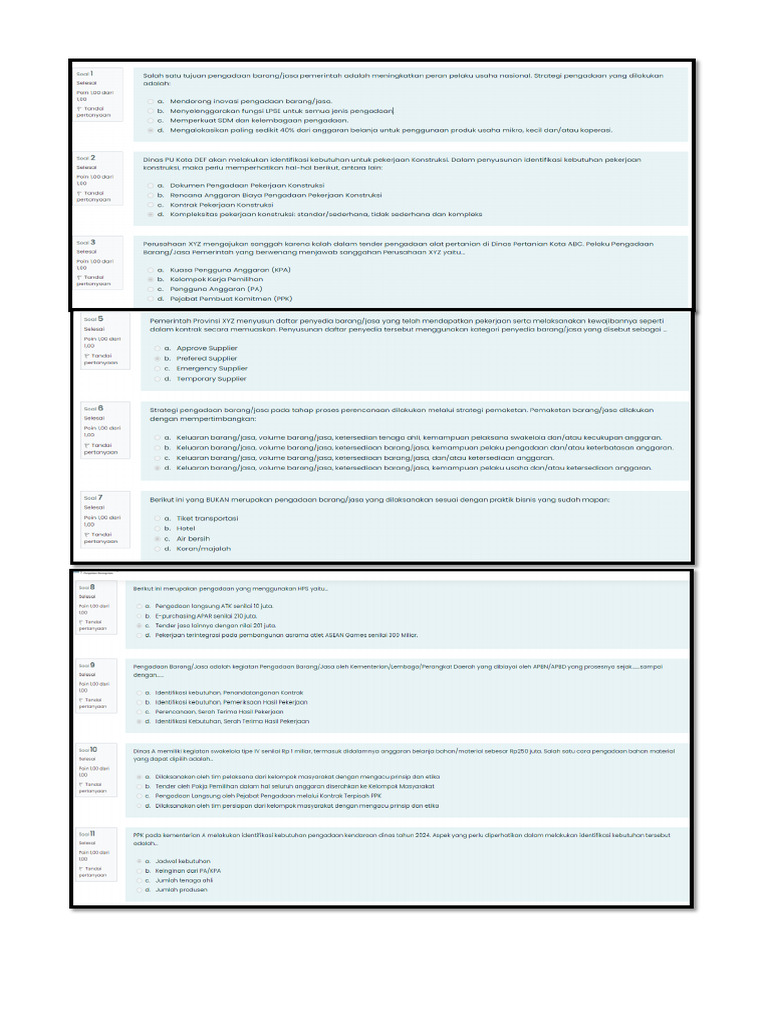 Jawaban Post Test Ppsdm Pbj Level 1 Pdf