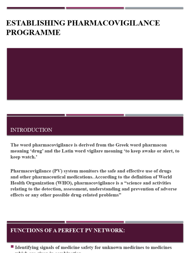 Establishing Pharmacovigilance in India | PDF | Pharmacovigilance ...