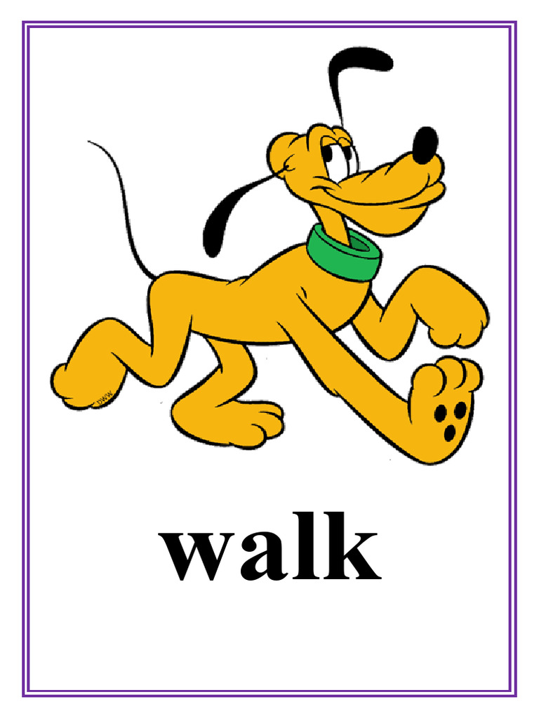Disney Verb Flashcards Flashcards 122701 | PDF | Language Arts & Discipline