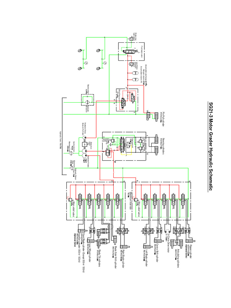Hydraulic Parts for SG14/SG16 Graders | PDF | Pump | Valve