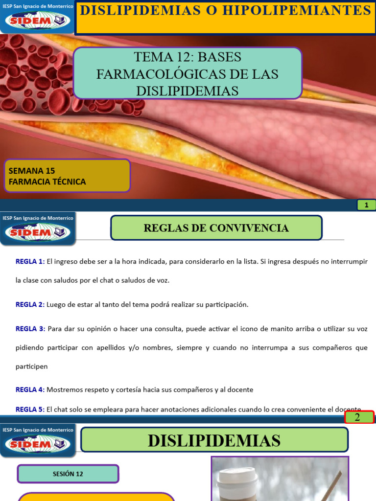 Clase 12 Abf Ii Hipolipemiante o Dislipidemias | PDF | Lipoproteína ...