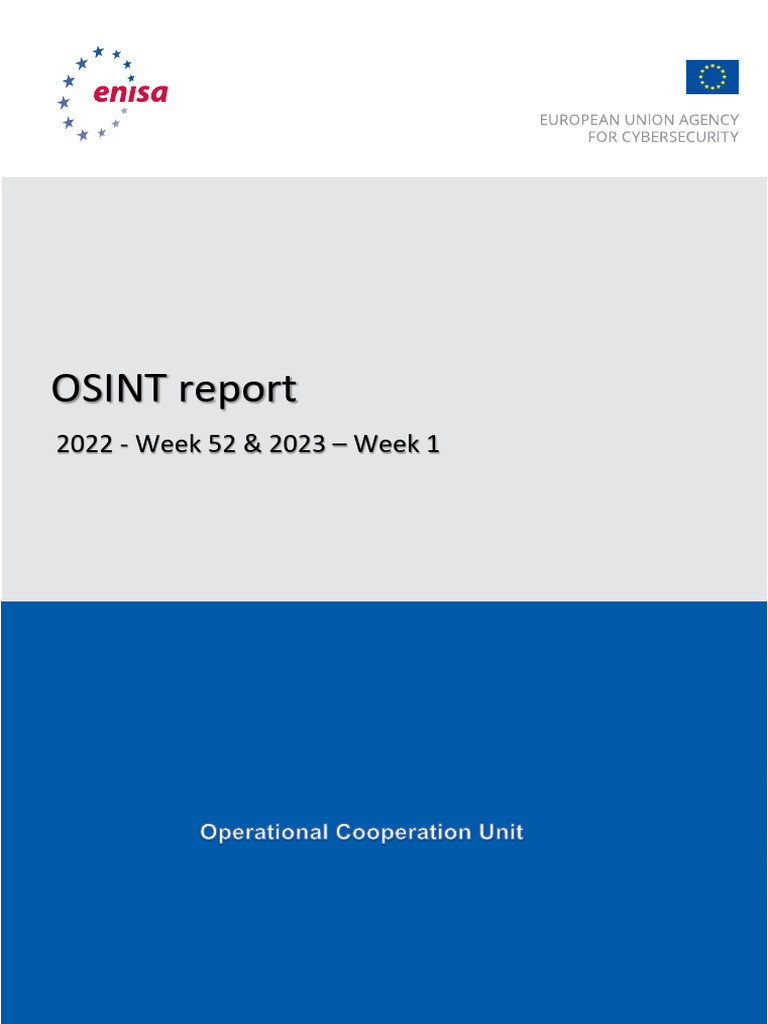 EOR 23 01 Weeks 52 01 | PDF | Ransomware | Malware