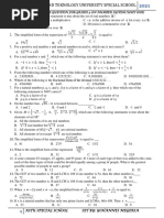 Grade 11 Mathematics Unit 5 Exercises | PDF | Mathematics