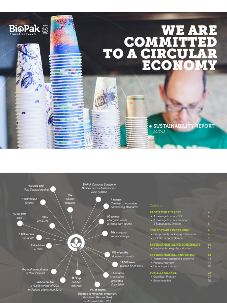 BioPak Sustainability Report 2017/18 | PDF | Recycling | Waste