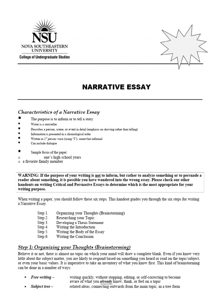 NARRATIVE and DISCURSIVE ESSAY | PDF | Essays | Argument