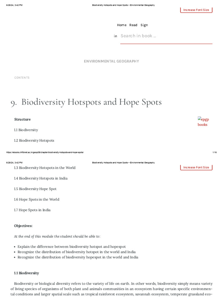 Biodiversity Hotspots and Hope Spots in India | PDF | Biodiversity | Nature