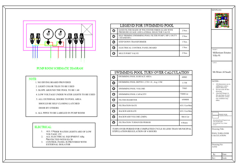 012 - Pool Turn Over Calculation | PDF | Swimming Pool | Pump
