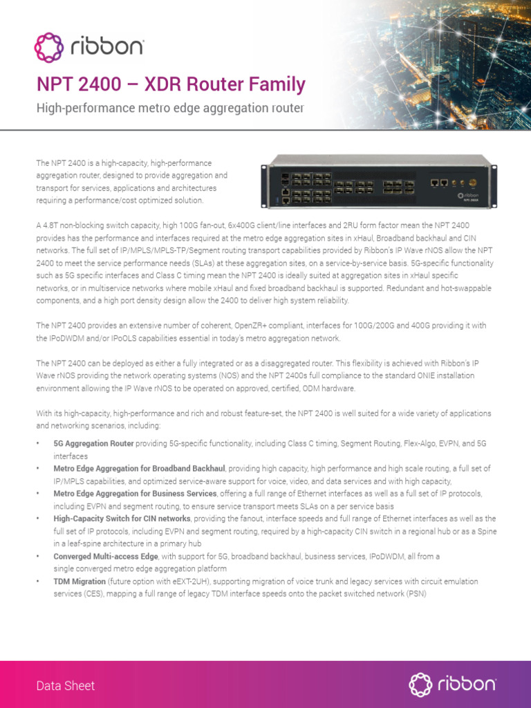 NPT 2400 High-Performance Router | PDF | Multiprotocol Label Switching ...
