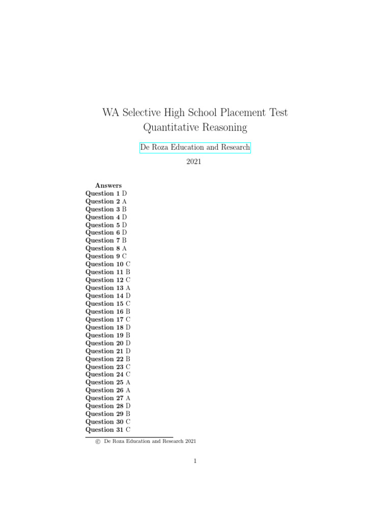Quantitative reasoning sample 2 ans 2 pdf