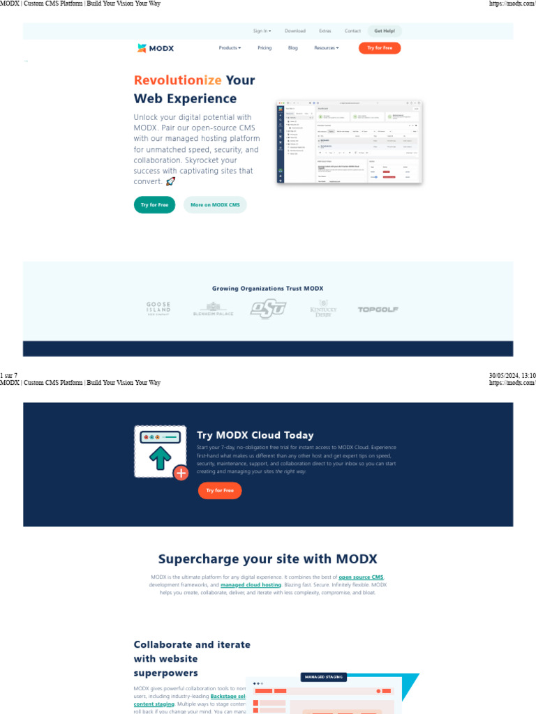 Build Your Custom CMS with MODX | PDF | Word Press | Drupal
