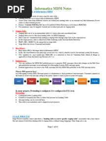 MDM Notes