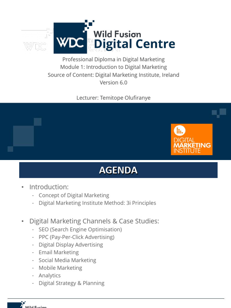 A detailed Introduction to Digital Marketing - Version 6.0 | PDF ...