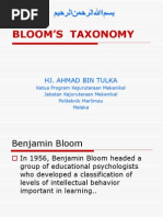 Presentation Taxonomy Bloom