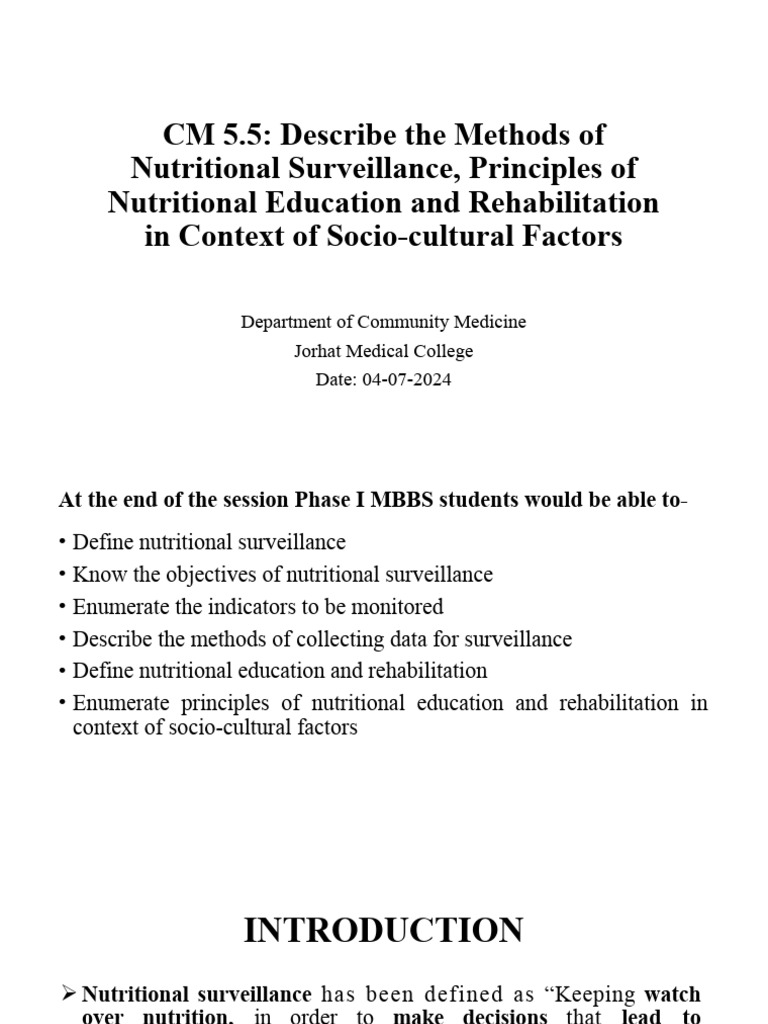 Photo inspiration: Nutritional Surveillance And Education Methods Pdf Photo Inspiration
