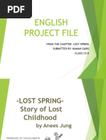 ENG Class 12 PROJECT Draft - The Lost Spring | PDF | Child Labour