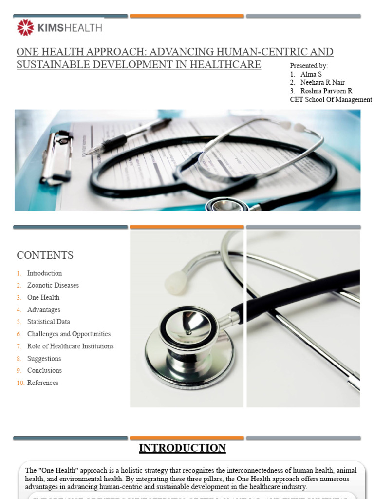 One Health Approach | PDF | Sustainability | Health Care