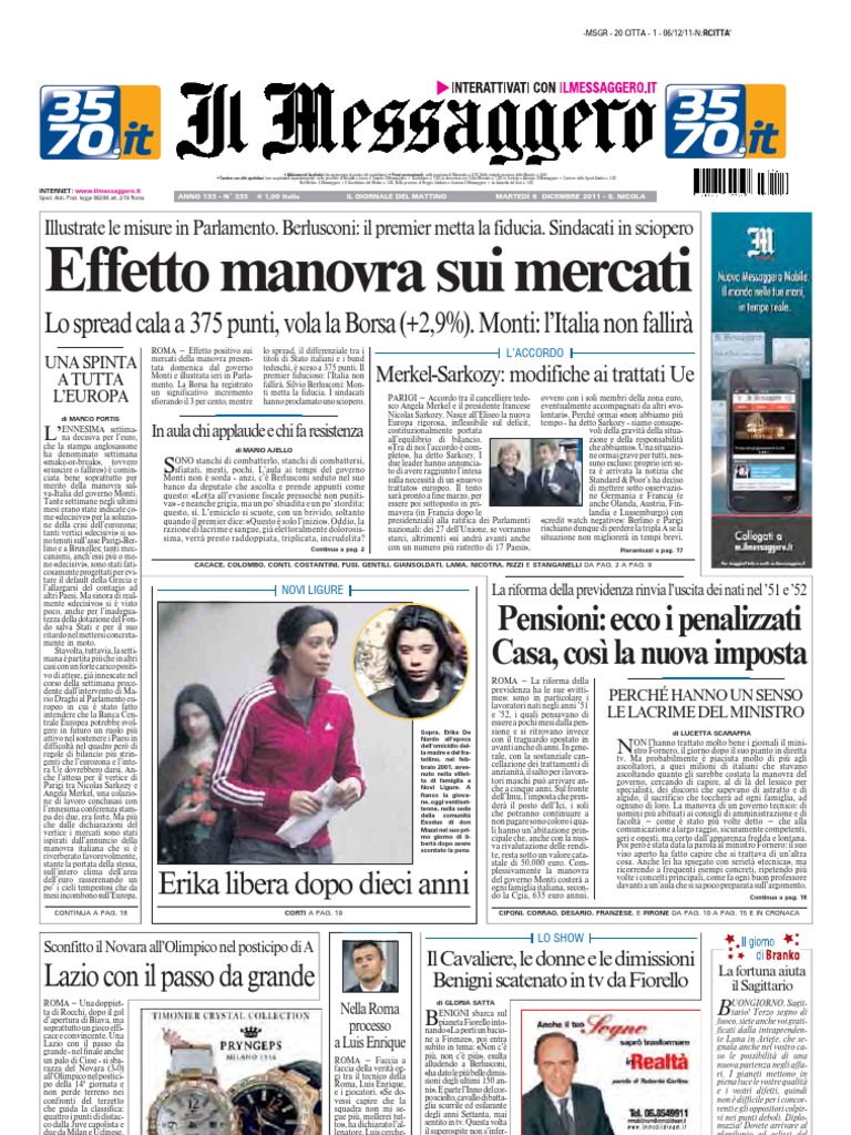 IlMessaggero 06.12.2011 Email | PDF, image size:768x1024