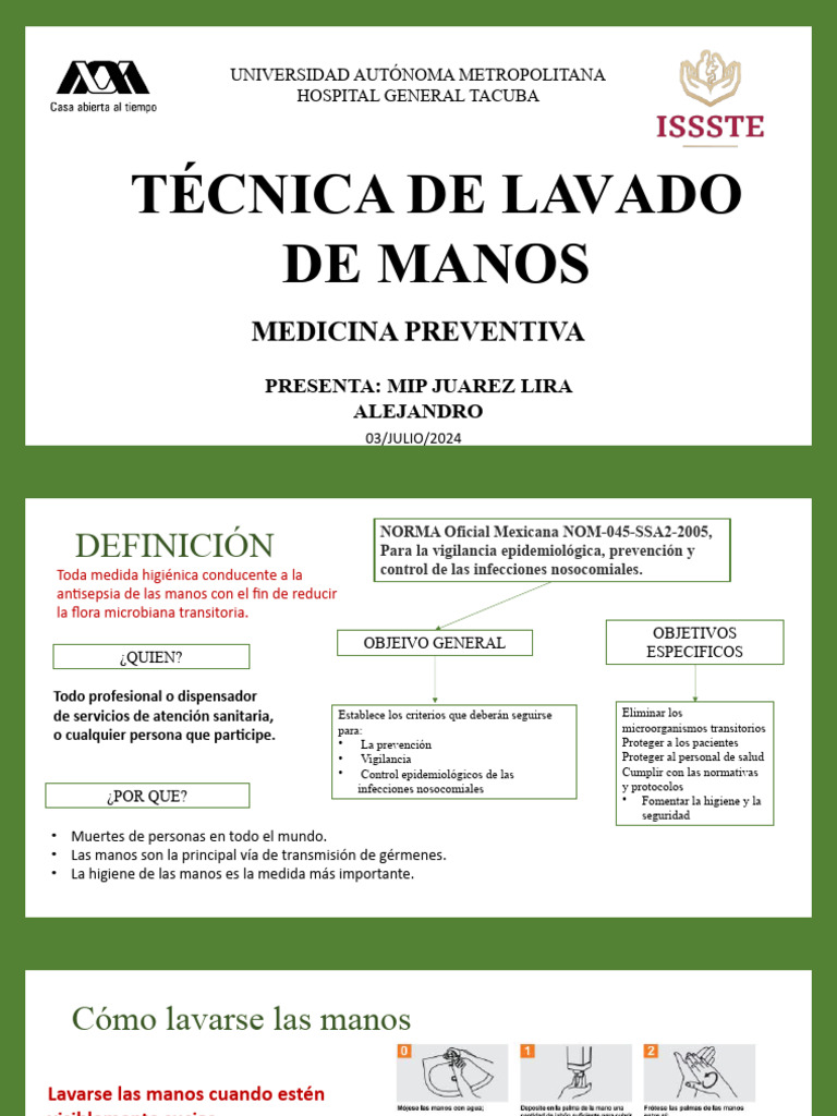 Higiene de Manos en Salud | PDF | Lavado de manos | Infección adquirida ...