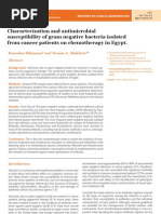 Download Characterization and antimicrobial susceptibility of gram negative bacteria isolated from cancer patients on chemotherapy in Egypt by iMedPub SN74879565 doc pdf