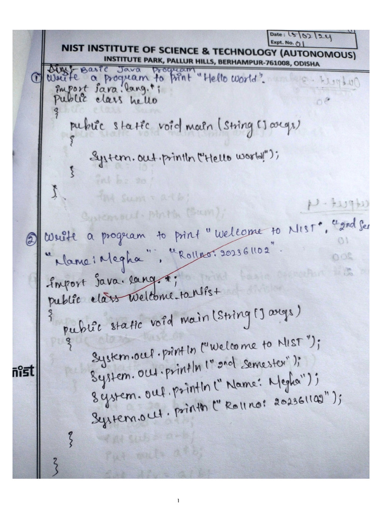 Java Lab | PDF
