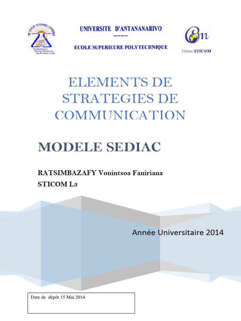Stratégies de Communication SEDIAC | PDF | la communication