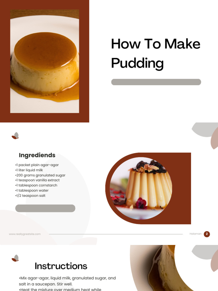 Easy Homemade Pudding Recipe | PDF