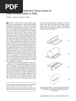 Effective Throat of PJP Groove Welds | PDF | Welding | Construction