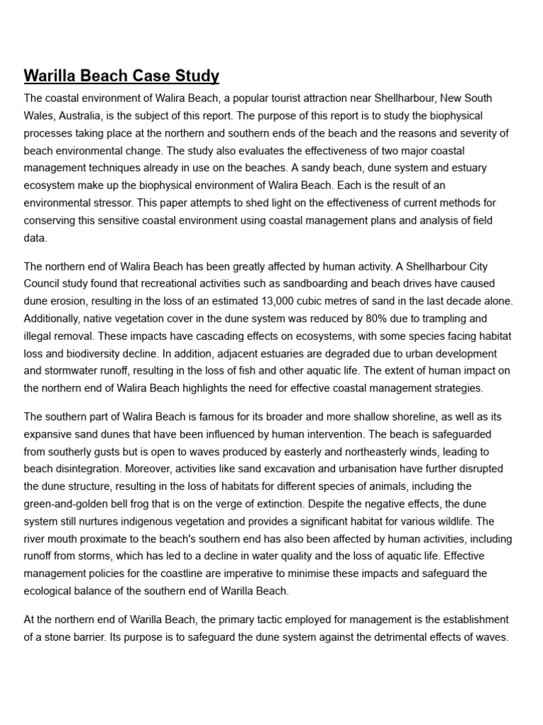 Geography Assessment Pdf Beach Dune