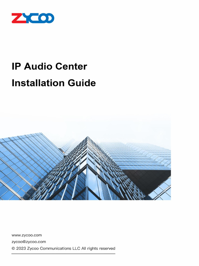 Zycoo IP Audio Center Setup Guide | PDF | Booting | Installation ...