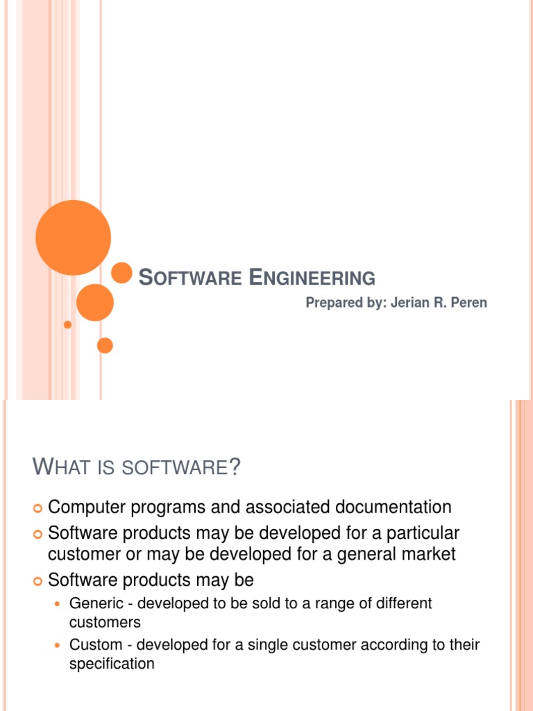 Lesson 1-Software Engineering For PRINTING | PDF | Engineering ...