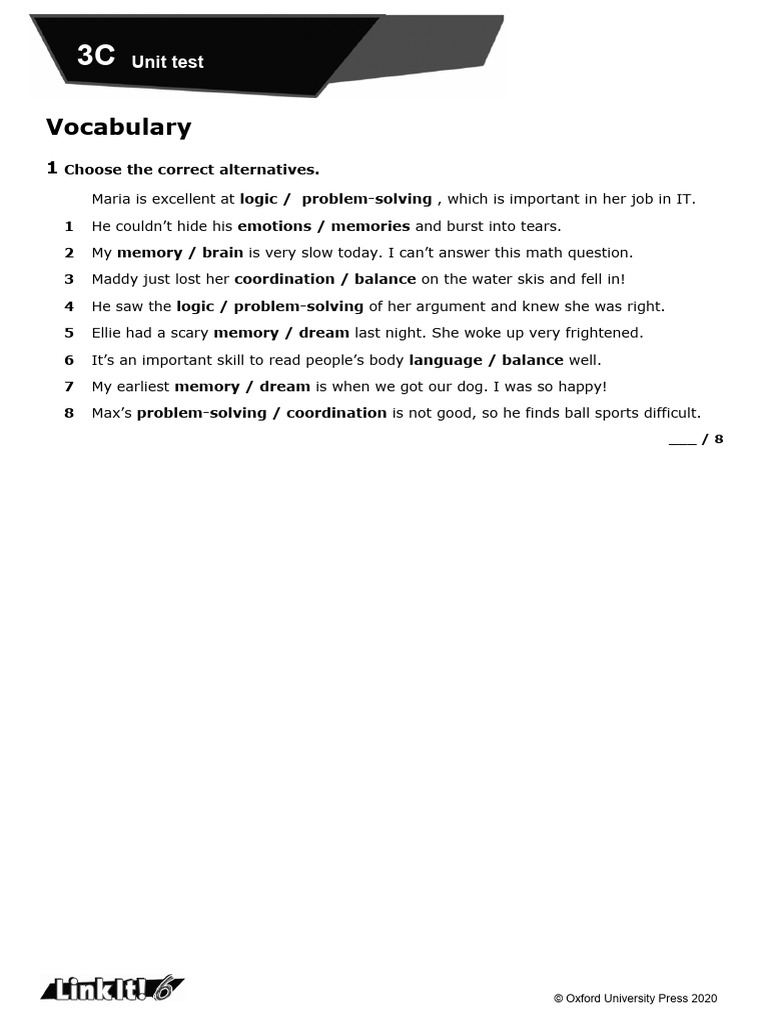 LI L6 Unit Test 3C | PDF | Psychotherapy | Cognitive Behavioral Therapy