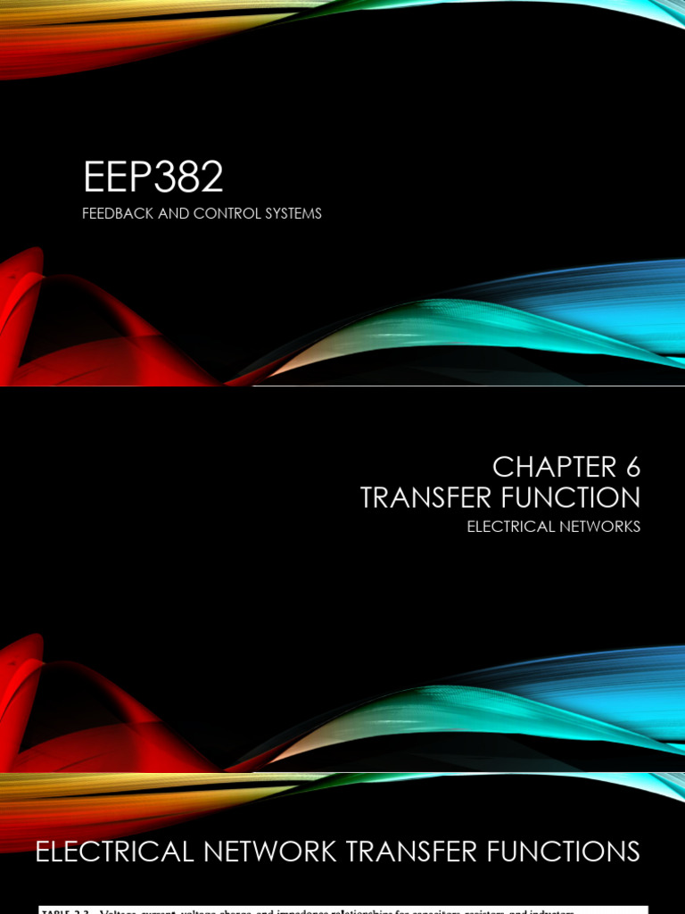 Electrical Network Transfer Functions | PDF | Electrical Network ...