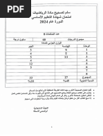سلم رياضيات تاسع - إدلب 2024 | PDF