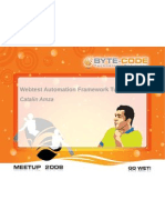 Webtest Automation Framework Tutorial: Catalin Amza