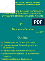 Environmental and Development