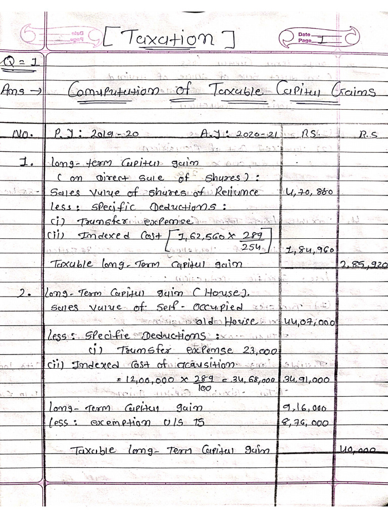 Taxation Assignment | PDF
